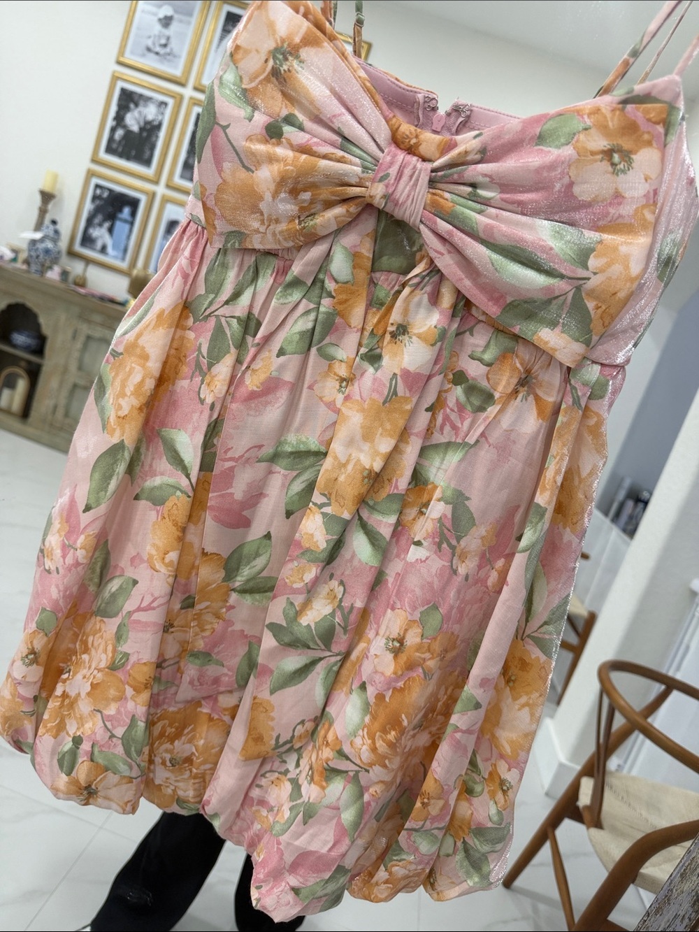 A-lime Shimmer Bubble Dress by SENI & CADE